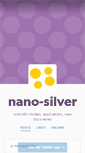 Mobile Screenshot of nano-silver.de